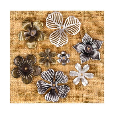 Finnabair - Mini fleurs de métal 8/paquets